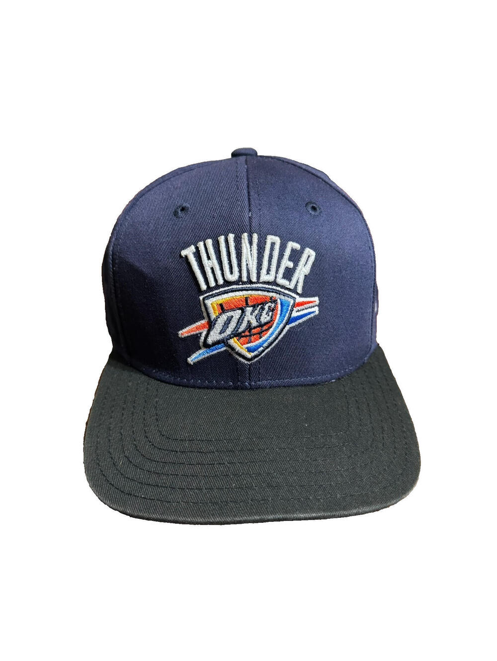 YOUTH Size OKC Oklahoma City Thunder NBA Blue Black Snapback Hat Cap Durant 35